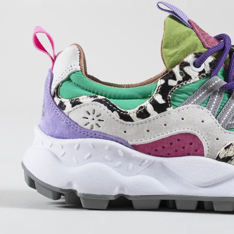 Flower Mountain Womens Yamano 3 Shoes Blue Indigo Pony Hair-4