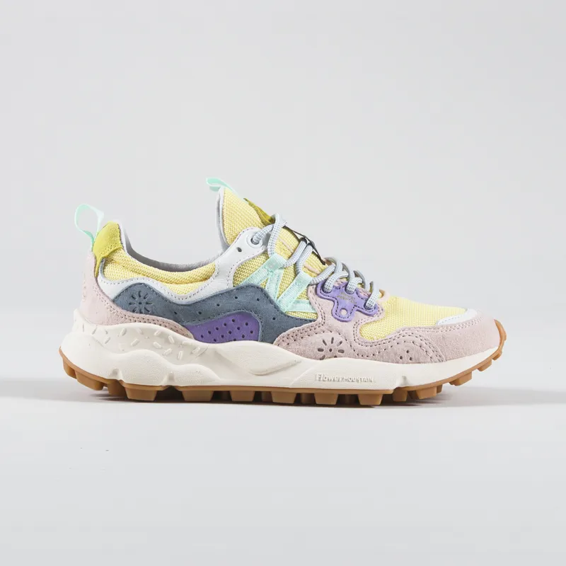 Flower Mountain Womens Yamano 3 Shoes Pink Yellow Fuchsia Knitted-2