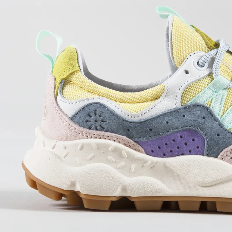 Flower Mountain Womens Yamano 3 Shoes Pink Yellow Fuchsia Knitted-4