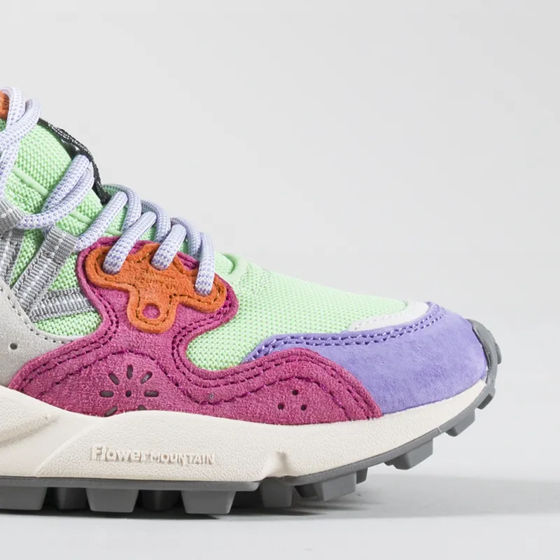 Flower Mountain Womens Yamano 3 Shoes Fuchsia Violet Green Knitted-5