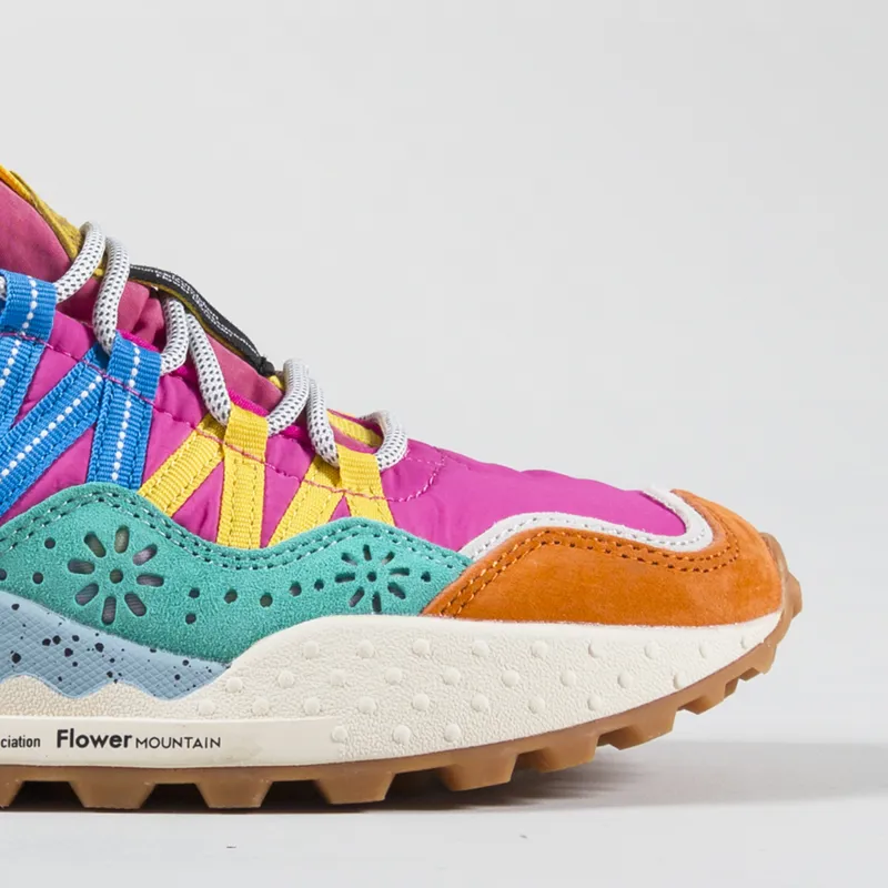 Flower Mountain Womens Washi Shoes Orange Green Pink-5