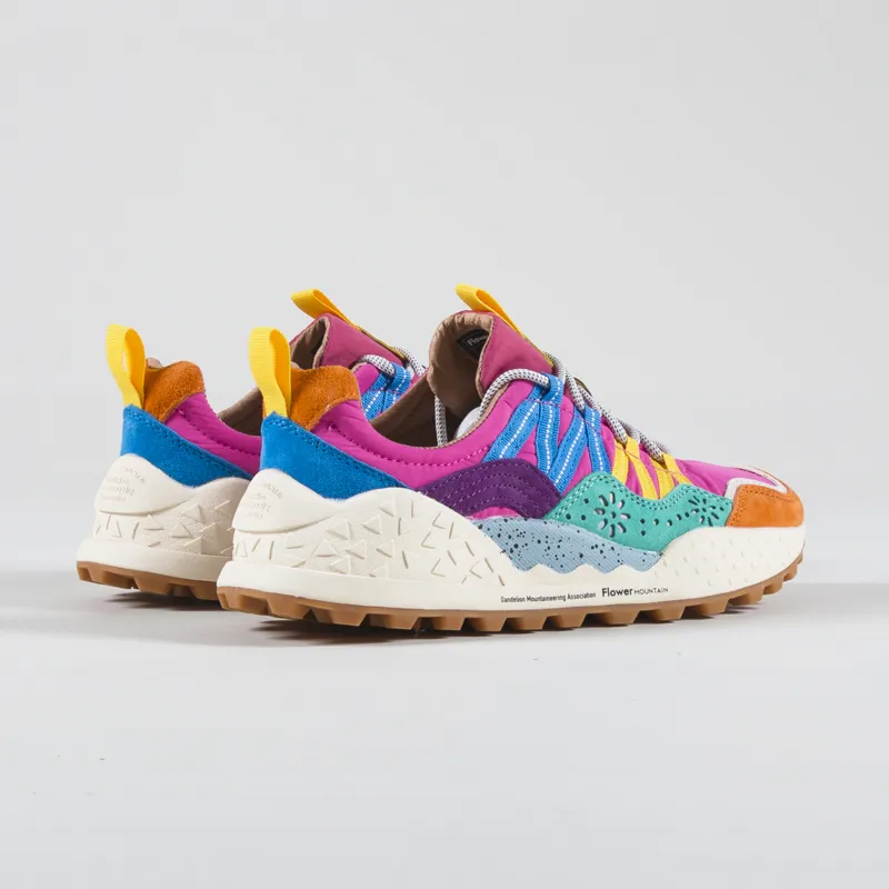 Flower Mountain Womens Washi Shoes Orange Green Pink-1
