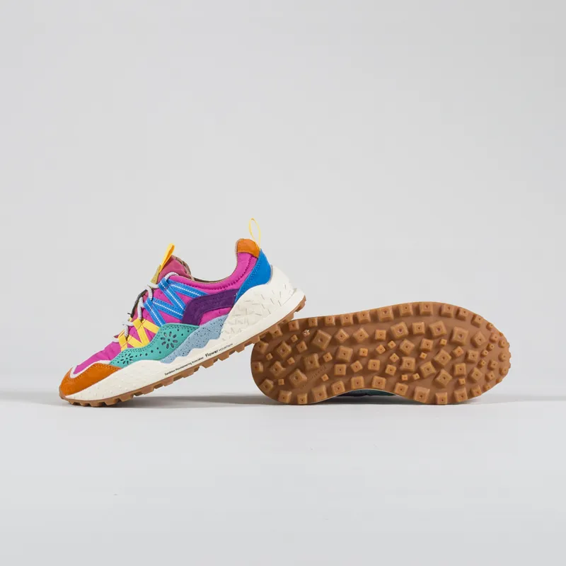 Flower Mountain Womens Washi Shoes Orange Green Pink-3
