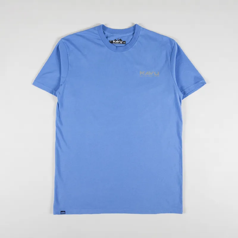 Kavu All The Fun T Shirt Charged Blue-1
