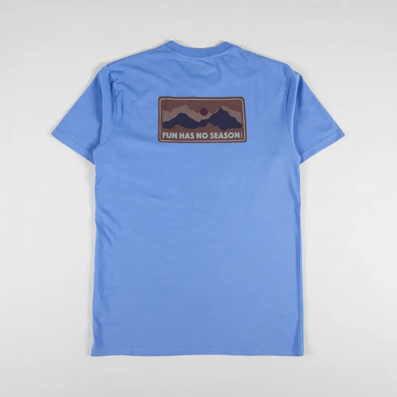 Kavu All The Fun T Shirt Charged Blue