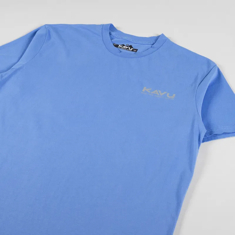 Kavu All The Fun T Shirt Charged Blue-3