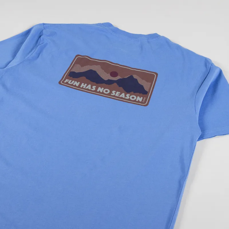 Kavu All The Fun T Shirt Charged Blue-2