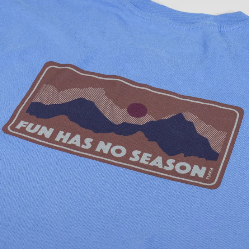 Kavu All The Fun T Shirt Charged Blue-4