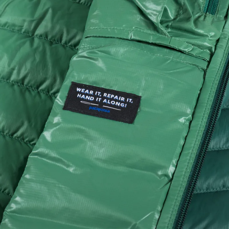 Patagonia Womens Down Sweater Hoody Conifer Green-11