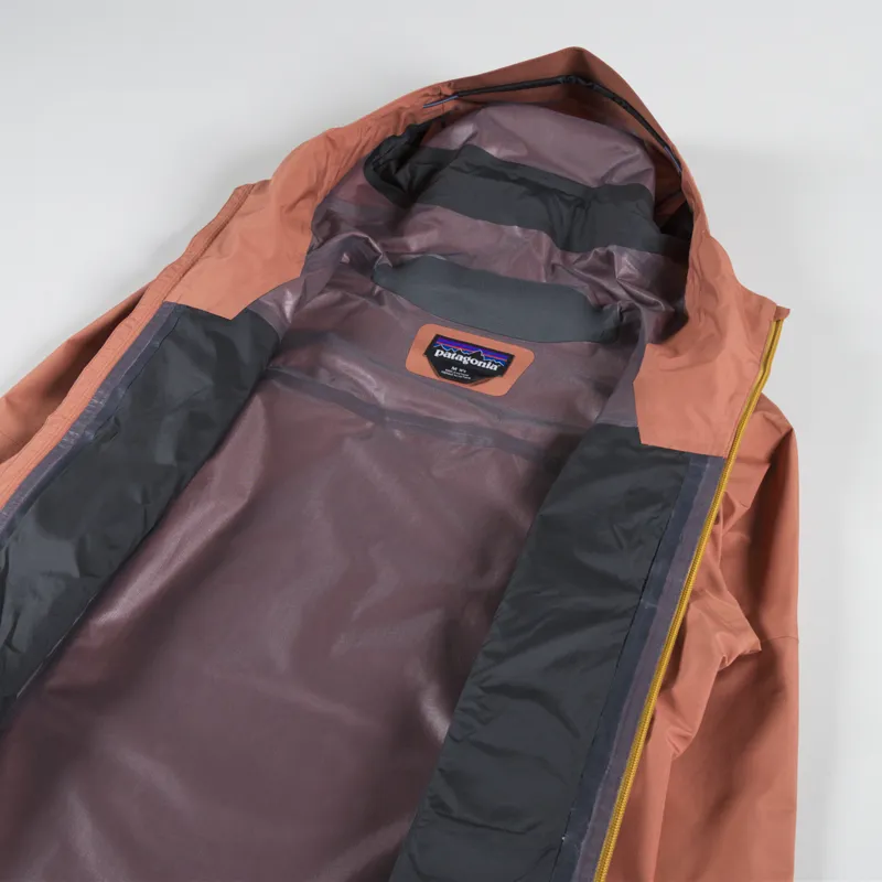Patagonia Womens Boulder Fork Rain Jacket Sienna Clay-8
