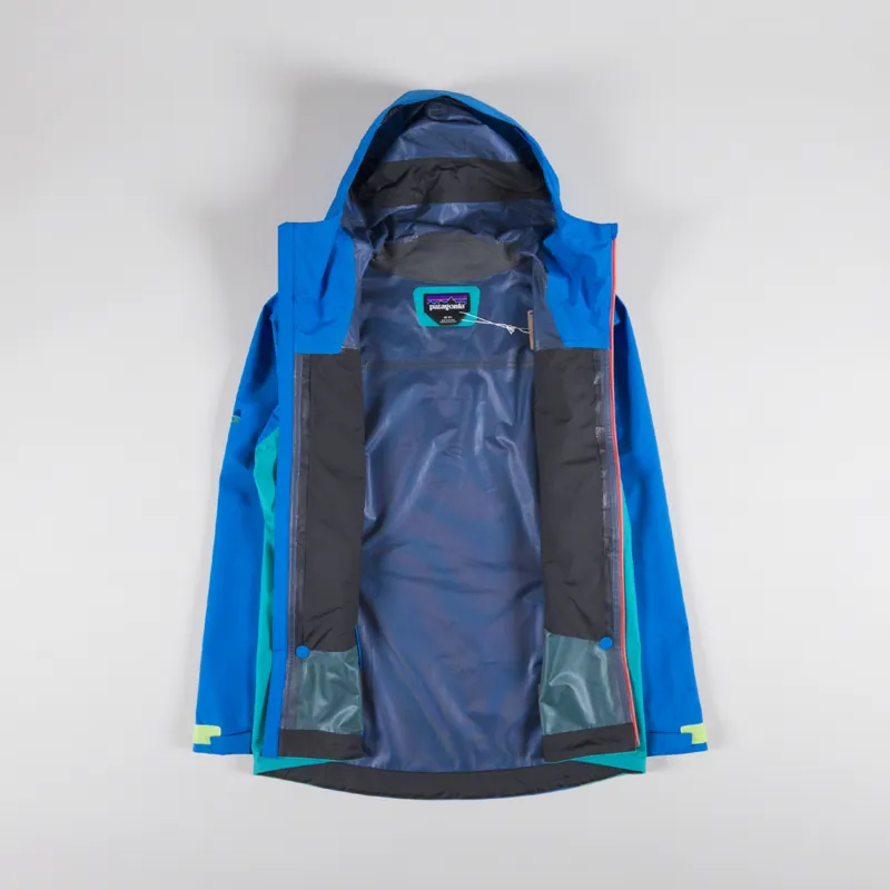 Patagonia Womens Boulder Fork Rain Jacket Subtidal Blue-5