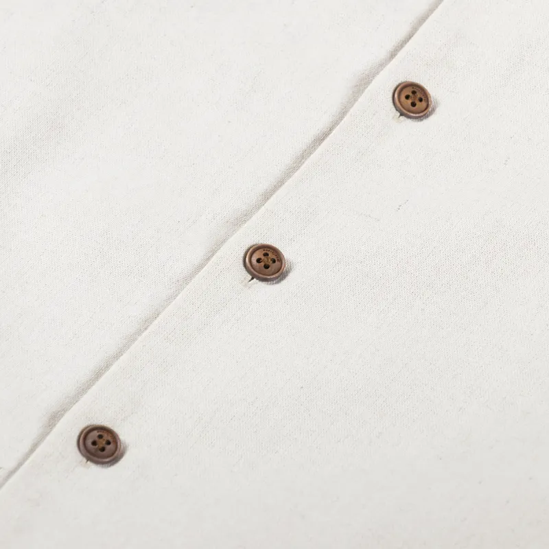 Anerkjendt Akleo Cotton Linen Shirt Brown Rice-3