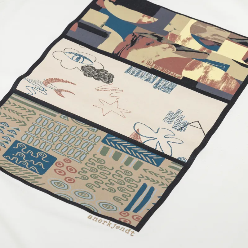 Anerkjendt Akkikki Print 2 T Shirt Tofu-4