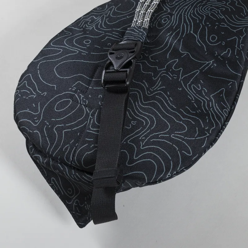 Kavu Womens Mini Rope Sling Bag Black Topo-6