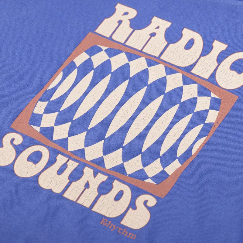 Rhythm Womens Interrupted Vintage Crop T Shirt Cobalt-6