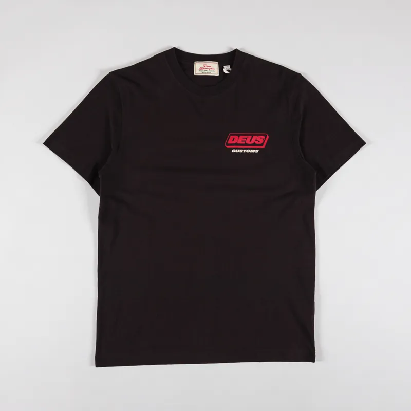 Deus Ex Machina Unchained T Shirt Choc Brown-1