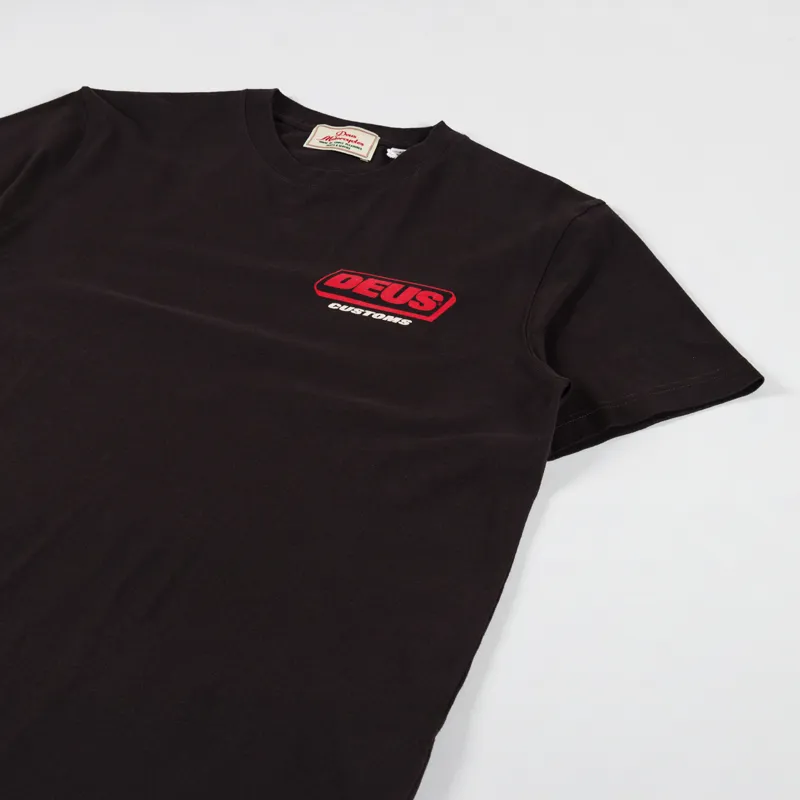 Deus Ex Machina Unchained T Shirt Choc Brown-3