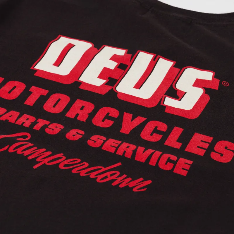 Deus Ex Machina Unchained T Shirt Choc Brown-4