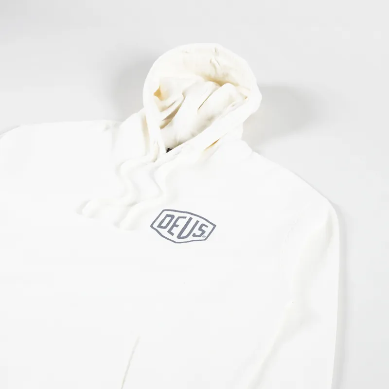 Deus Ex Machina Oversized Biarritz Hoodie Vintage White-3