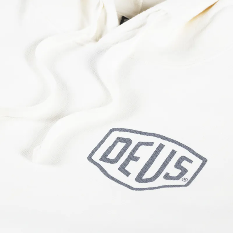 Deus Ex Machina Oversized Biarritz Hoodie Vintage White-5