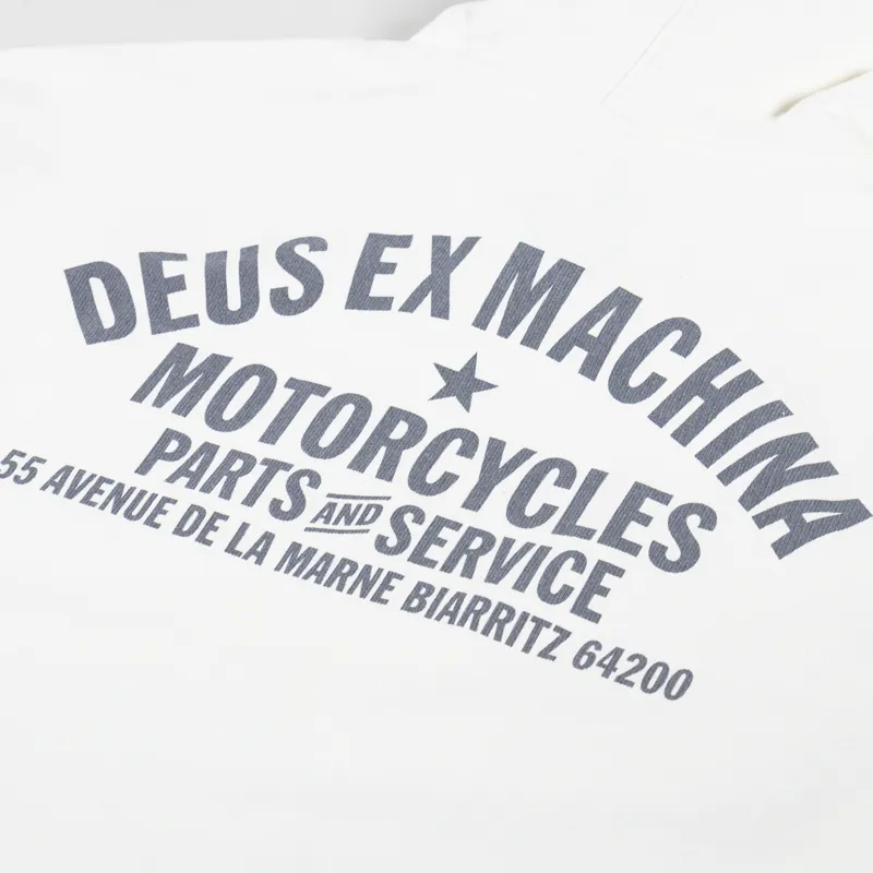 Deus Ex Machina Oversized Biarritz Hoodie Vintage White-4