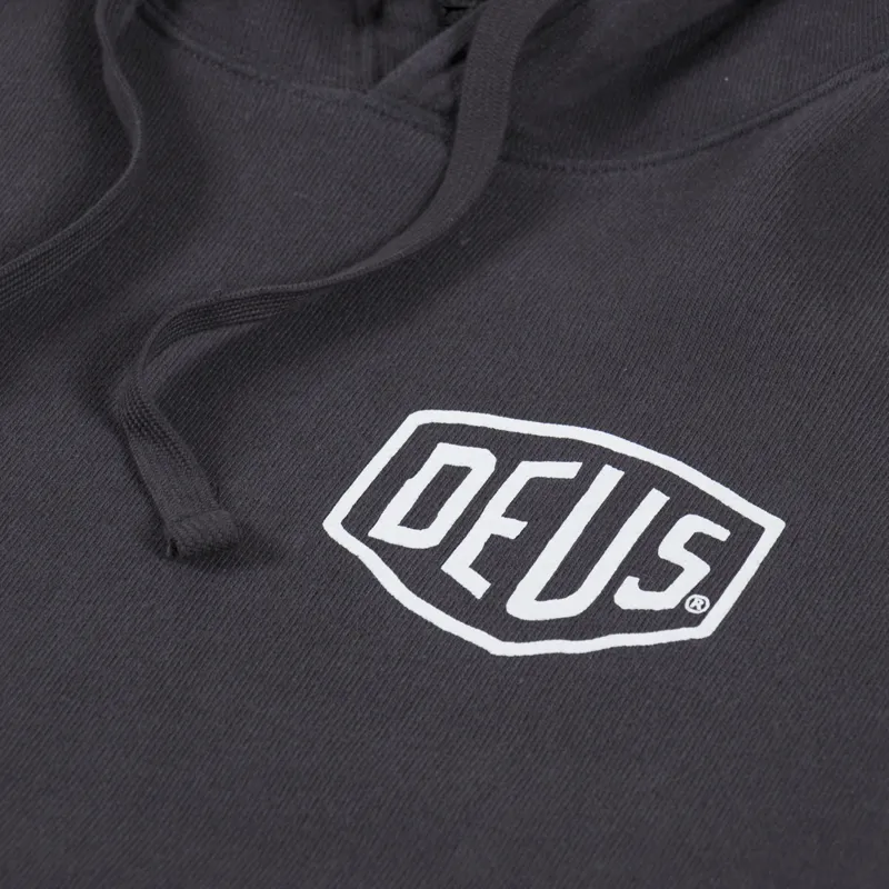 Deus Ex Machina Oversized Tokyo Hoodie Anthracite-5