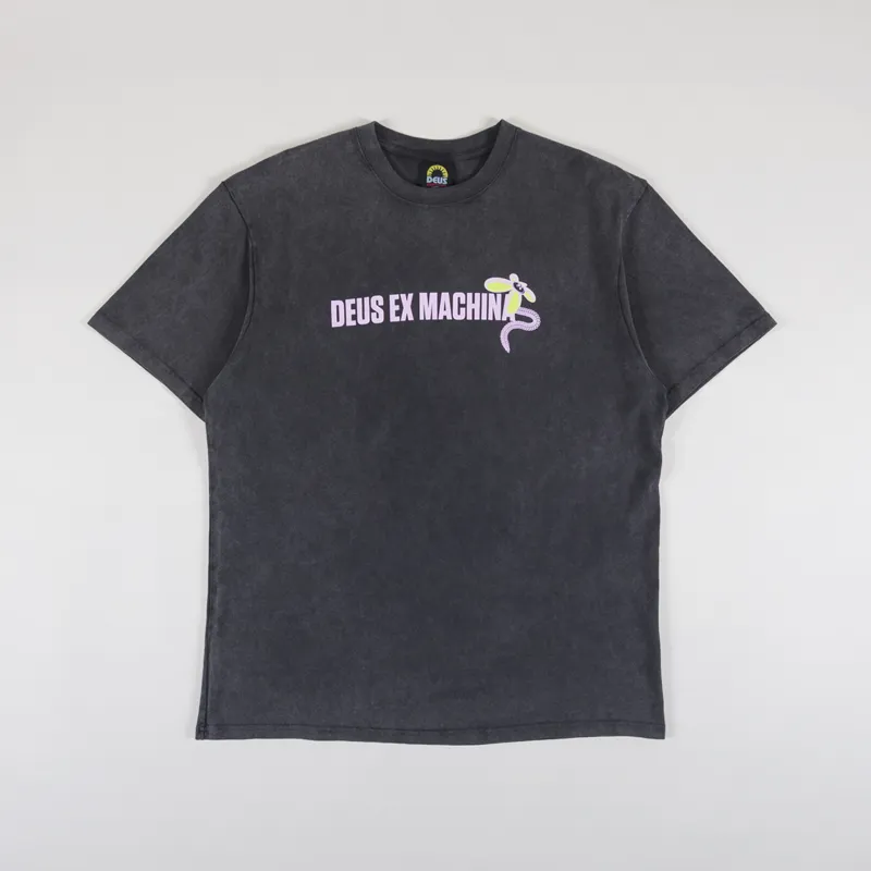 Deus Ex Machina Surf Shop T Shirt Anthracite-1