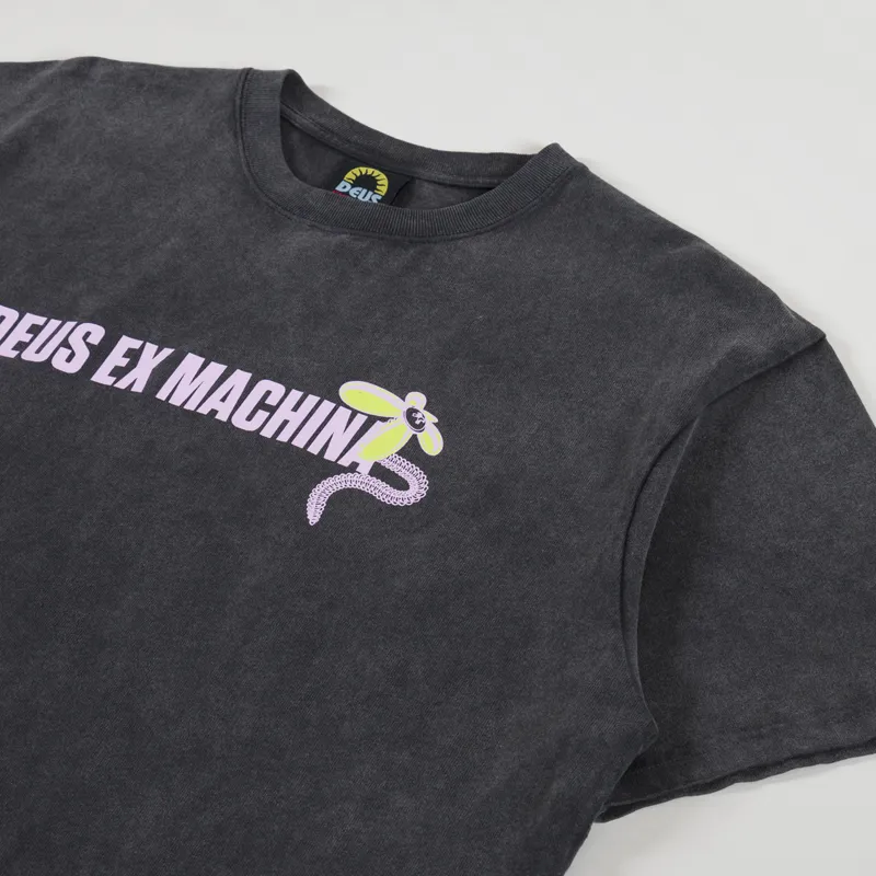 Deus Ex Machina Surf Shop T Shirt Anthracite-3