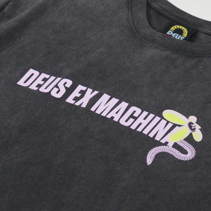 Deus Ex Machina Surf Shop T Shirt Anthracite-5