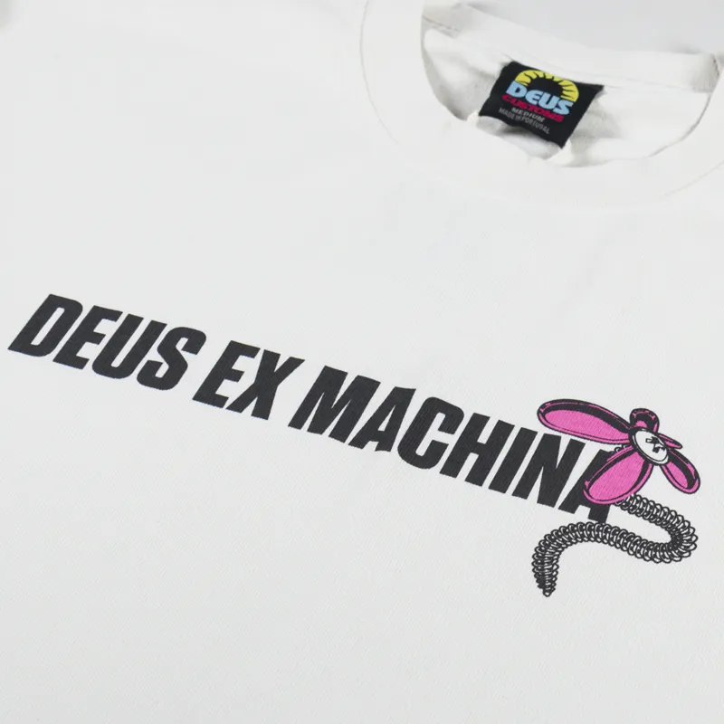 Deus Ex Machina Surf Shop T Shirt Dirty White-5