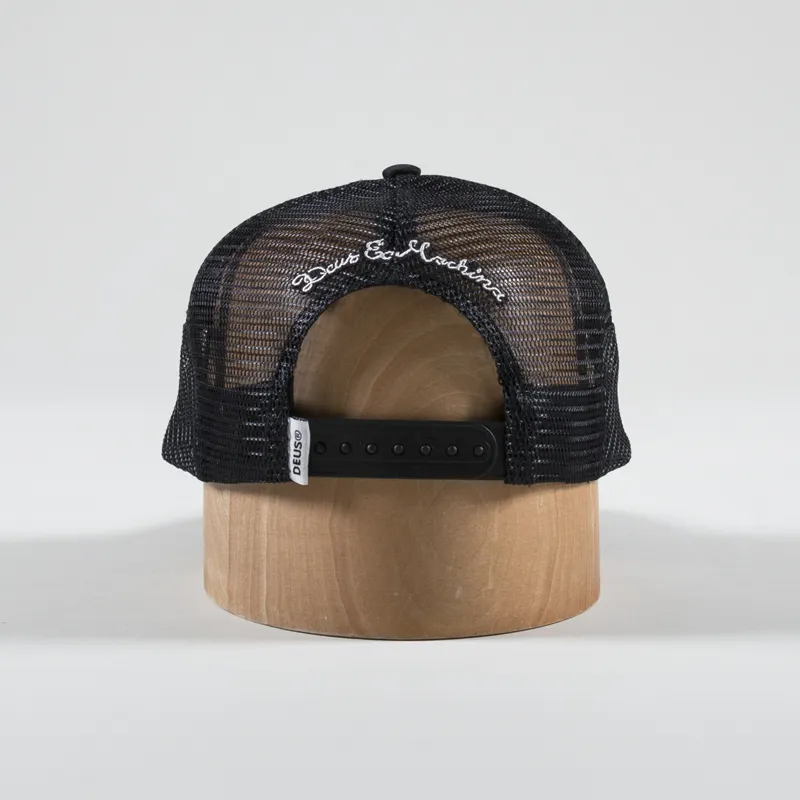 Deus Ex Machina Amped Circle Trucker Cap Black-3