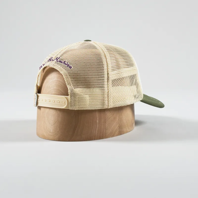 Deus Ex Machina Amped Circle Trucker Cap Cream-2