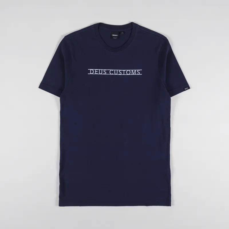 Deus Ex Machina Madison T Shirt Navy-1