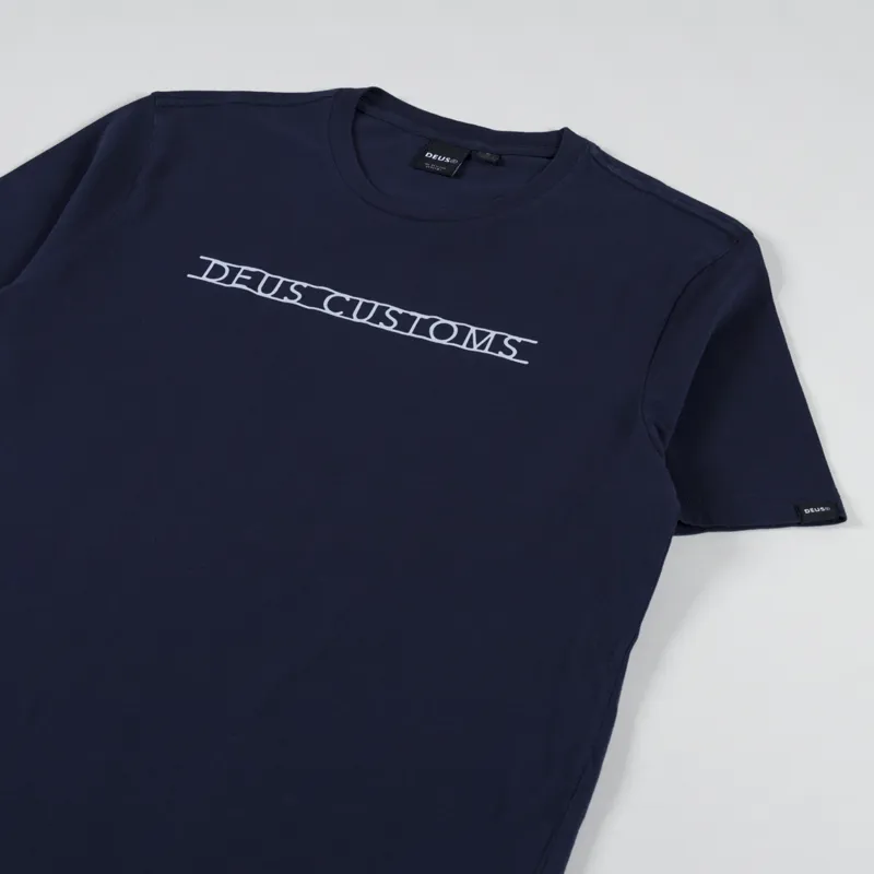 Deus Ex Machina Madison T Shirt Navy-3