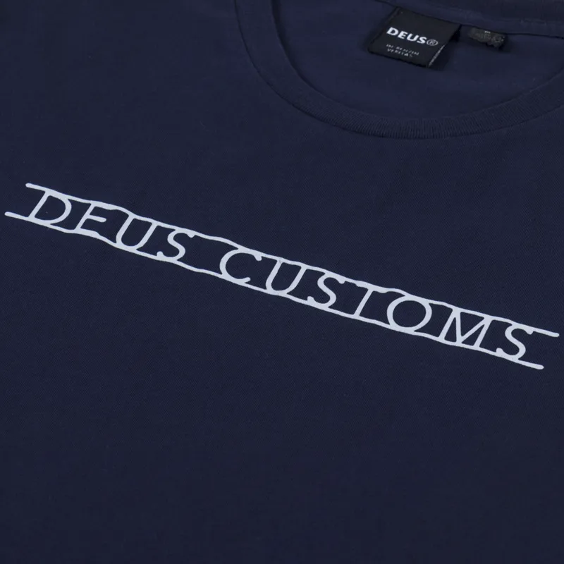 Deus Ex Machina Madison T Shirt Navy-5