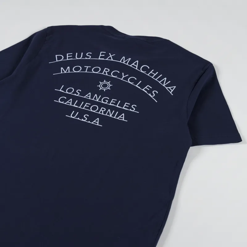 Deus Ex Machina Madison T Shirt Navy-2