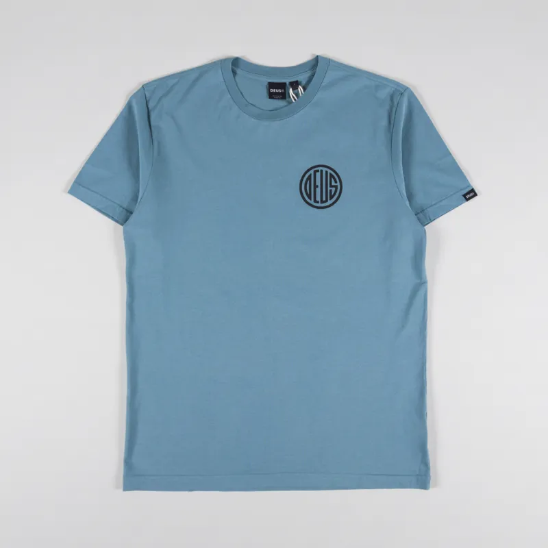 Deus Ex Machina Clutch T Shirt Smoke Blue-1