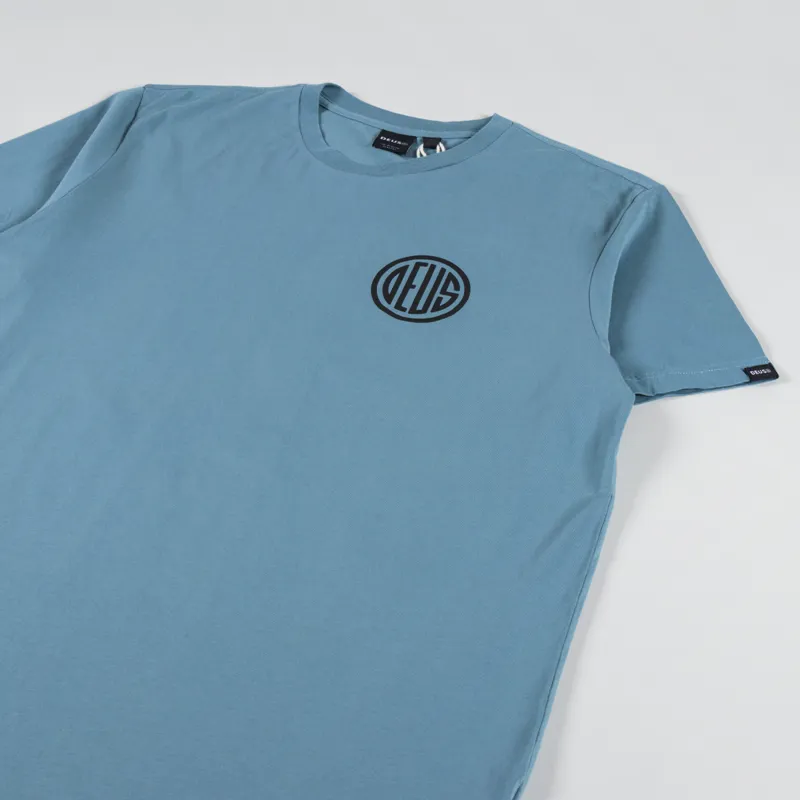 Deus Ex Machina Clutch T Shirt Smoke Blue-3