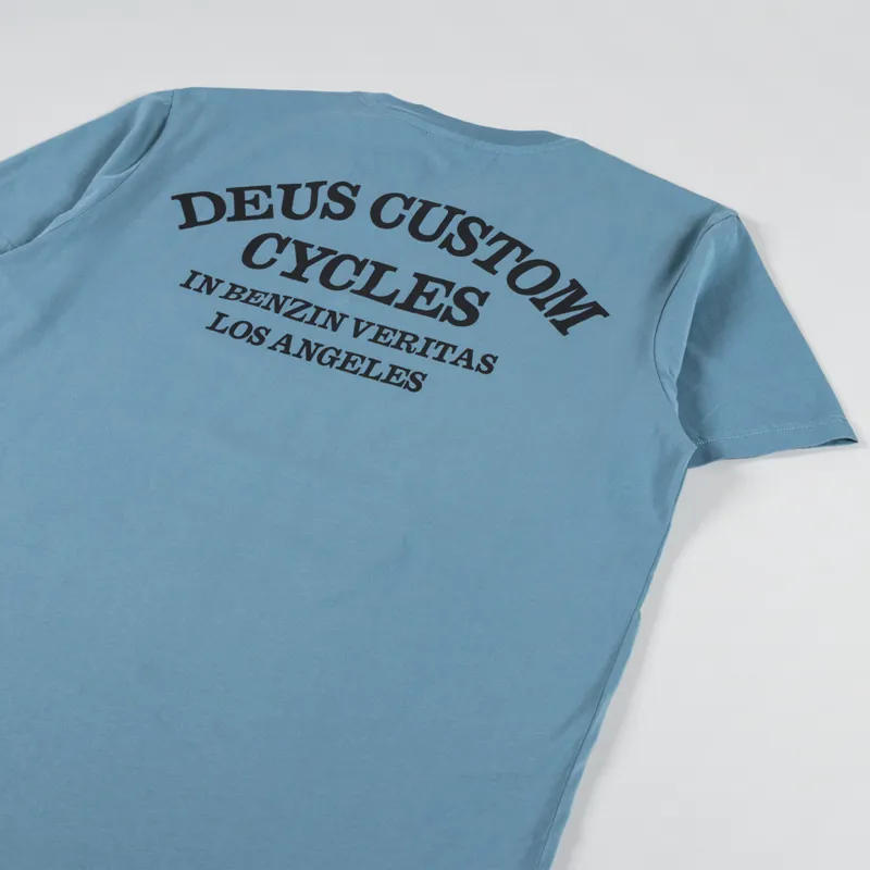 Deus Ex Machina Clutch T Shirt Smoke Blue-2