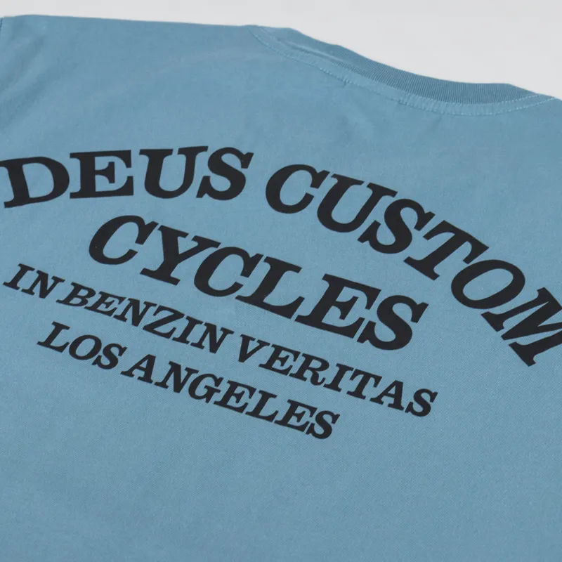 Deus Ex Machina Clutch T Shirt Smoke Blue-4