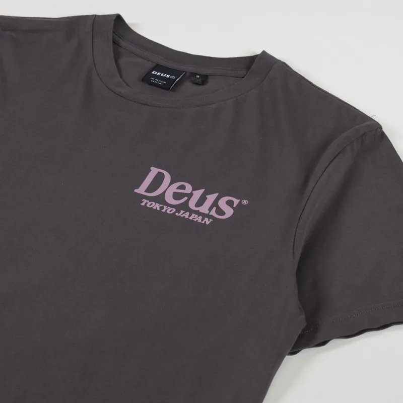 Deus Ex Machina Metro T Shirt Anthracite-3