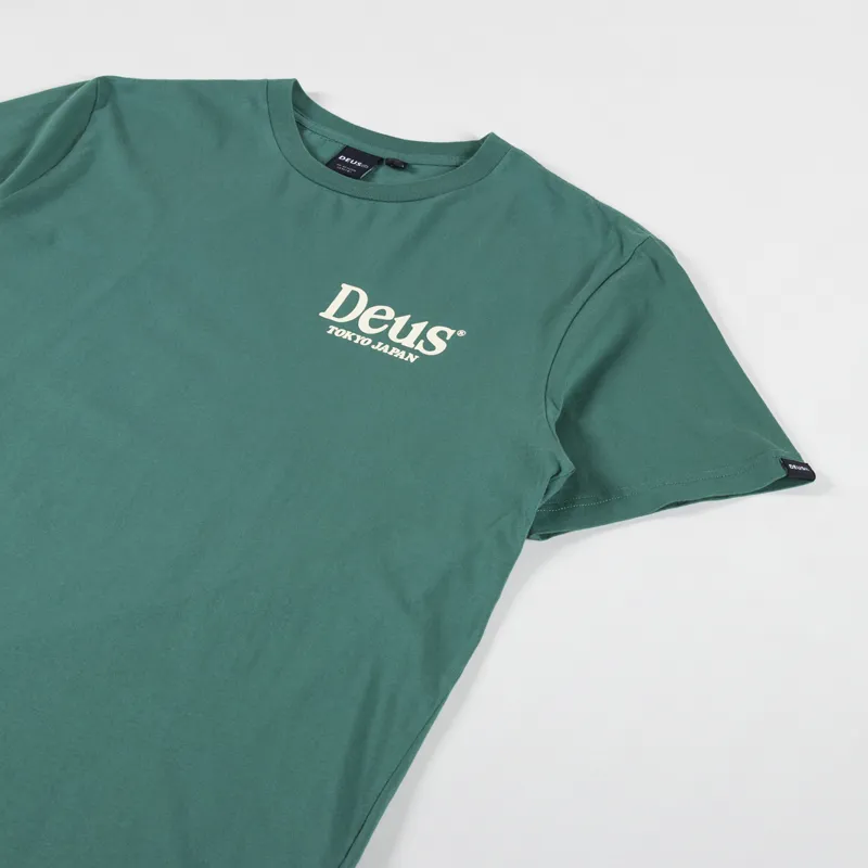 Deus Ex Machina Metro T Shirt Work Green-3