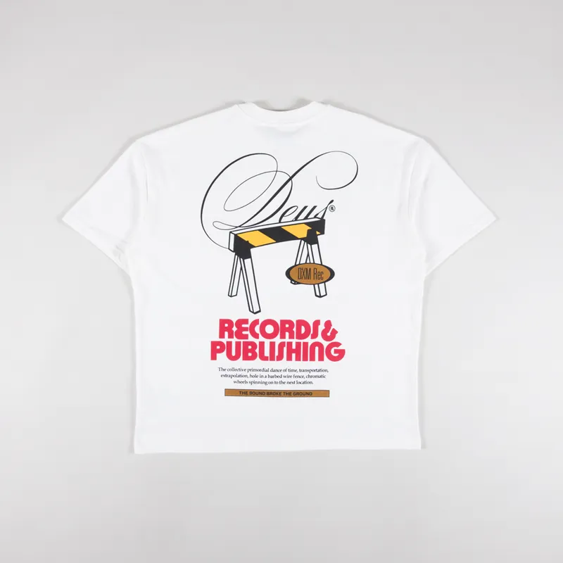 Deus Ex Machina Womens Caution T Shirt Vintage White