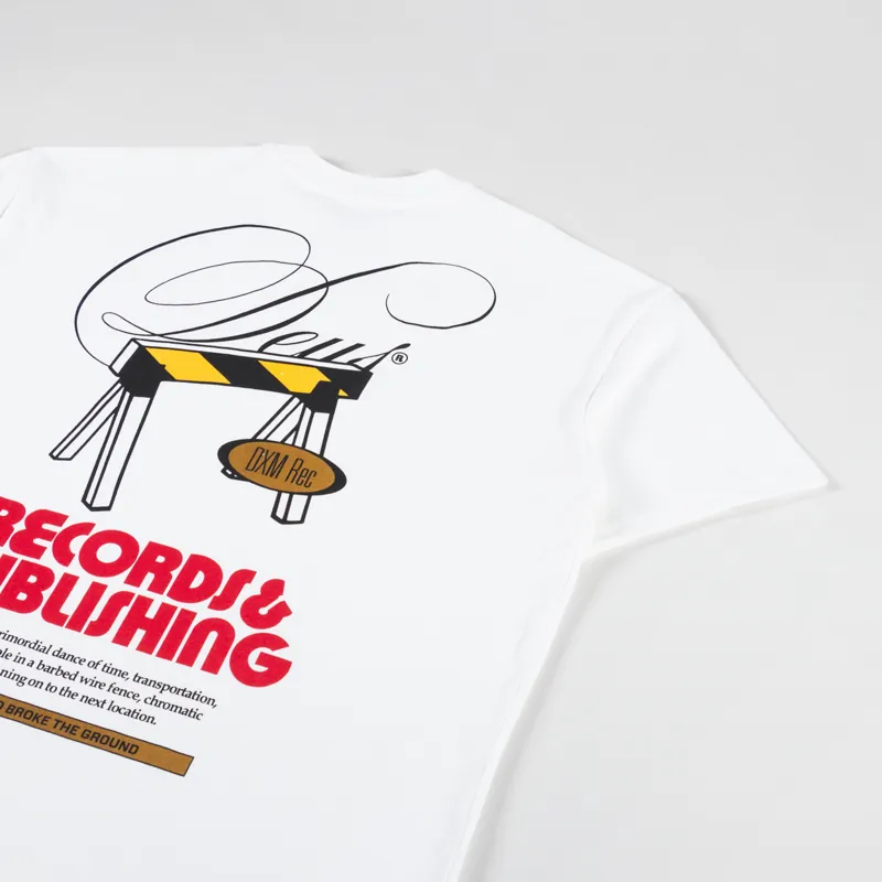 Deus Ex Machina Womens Caution T Shirt Vintage White-2