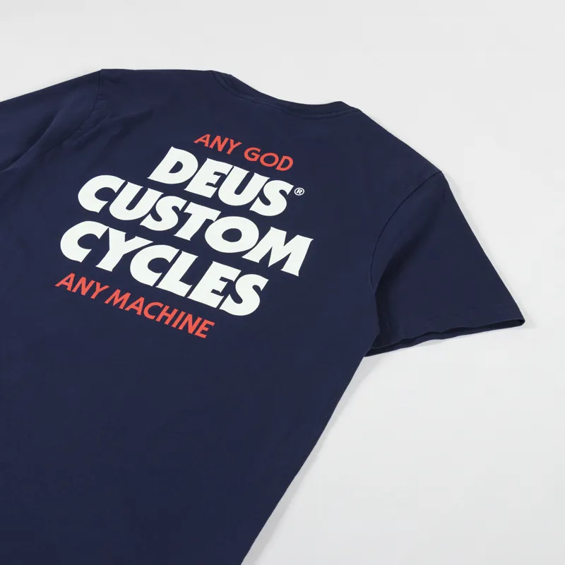 Deus Ex Machina Stairway T Shirt Navy-2