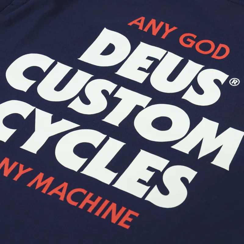 Deus Ex Machina Stairway T Shirt Navy-4