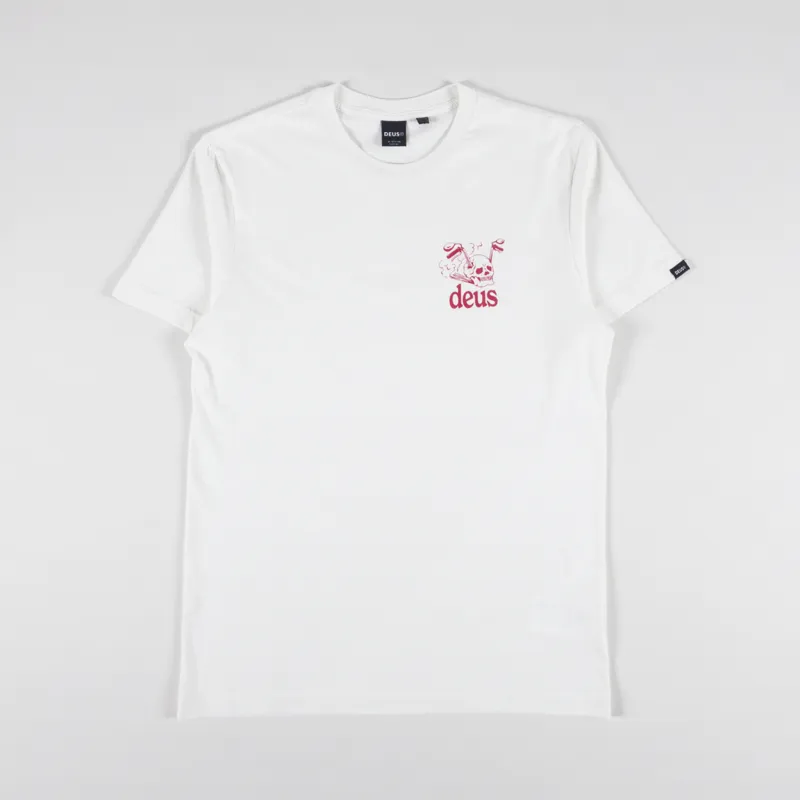 Deus Ex Machina Crossroad T Shirt Vintage White-1