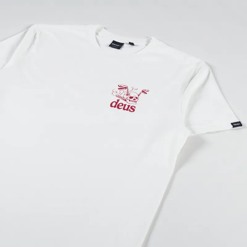 Deus Ex Machina Crossroad T Shirt Vintage White-3