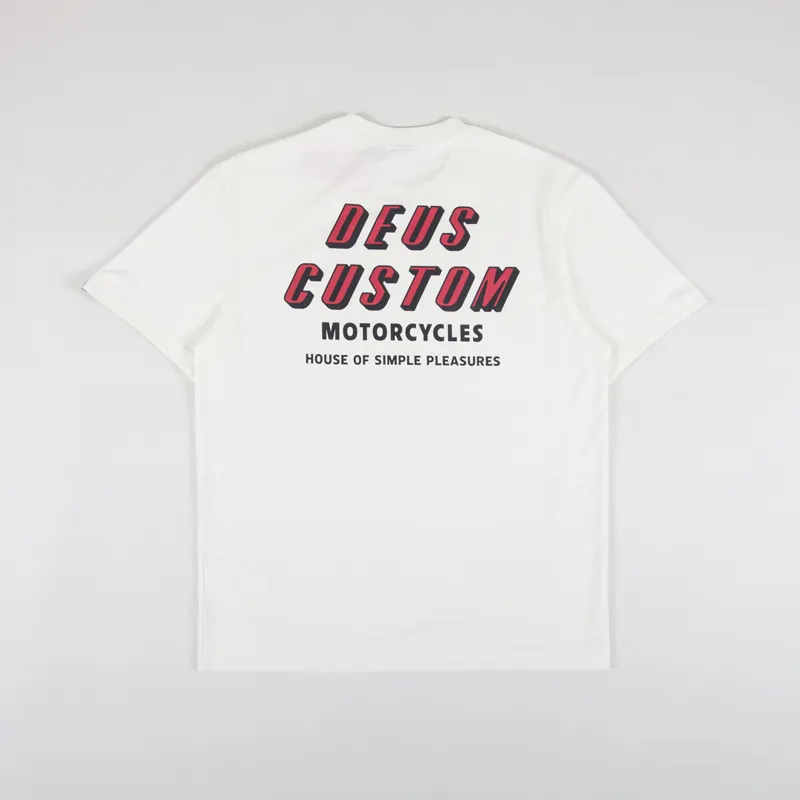 Deus Ex Machina Shimmy T Shirt Vintage White