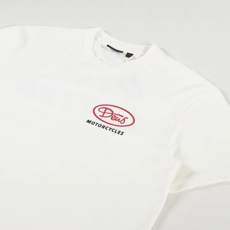 Deus Ex Machina Shimmy T Shirt Vintage White-3